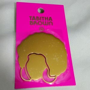 Target x Tabitha Brown “Hey Donna” Metallic Gold Statement Pin